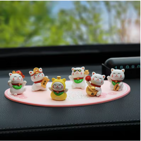 Set de Mini Chats Maneki Neko – Décorations Chance