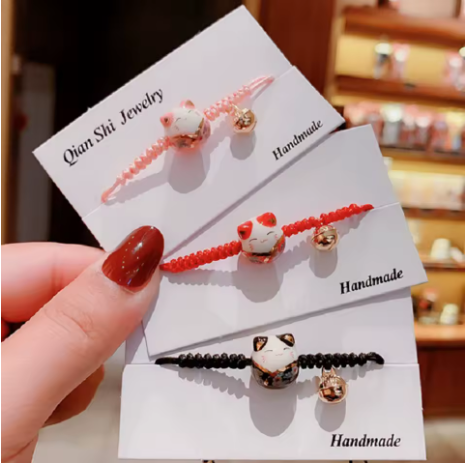 Bracelet Chat Porte-Bonheur Japonais