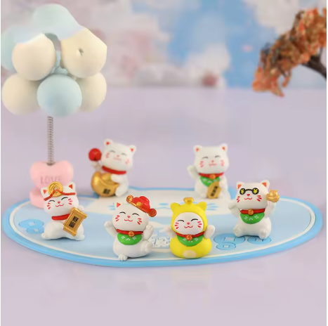Set de Mini Chats Maneki Neko – Décorations Chance