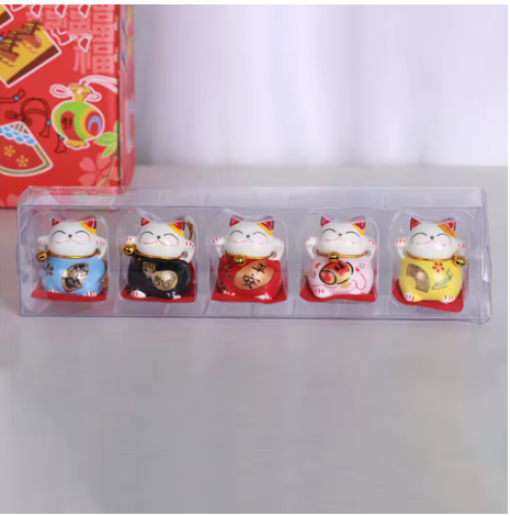 Collection Mini Maneki Neko – Porte-Bonheur Traditionnel