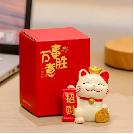 Set Maneki Neko Nouvel An – Porte-Bonheur et Décoration Festive