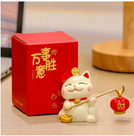 Set Maneki Neko Nouvel An – Porte-Bonheur et Décoration Festive