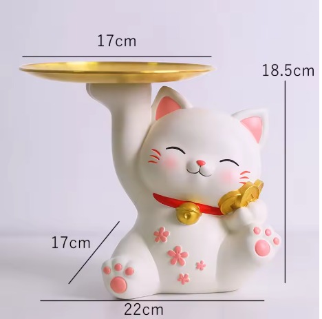 Organisateur Maneki Neko – Porte-Clés et Vide-Poches Porte-Bonheur
